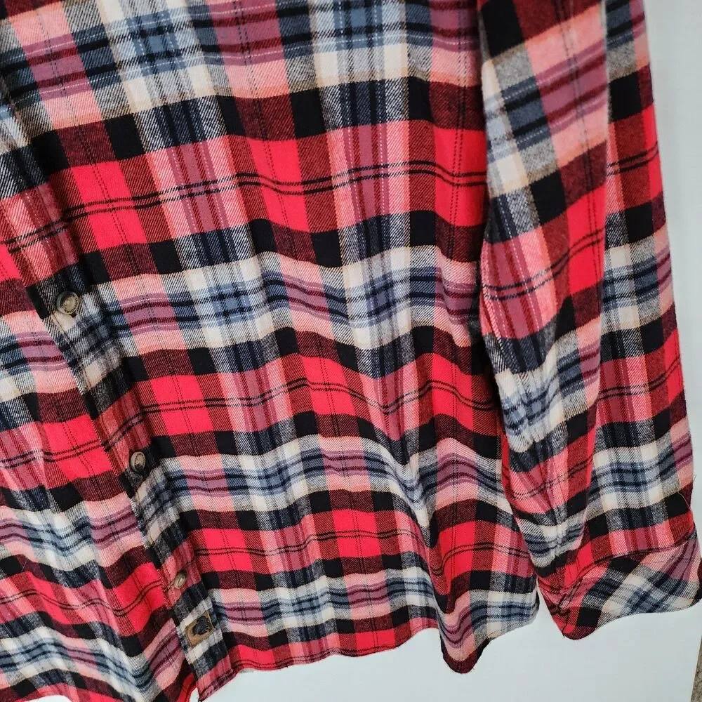 Legendary Whitetails Men's 2XT Flannel Shirt Red Black Plaid Lined Big Tall